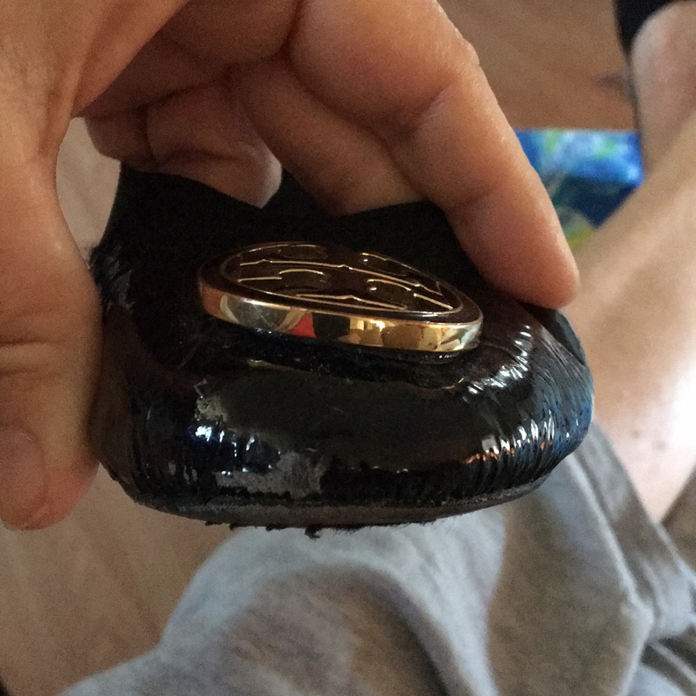 ππTory Burch Black Patent Leather 7.5ππHPπ - Picture 5 of 6